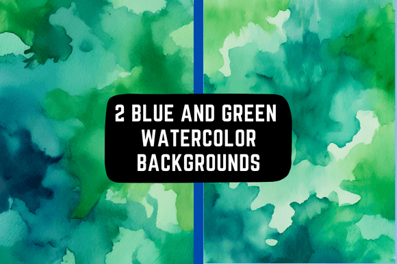 Blue and Green Watercolor Backgrounds: A Designer's Guide