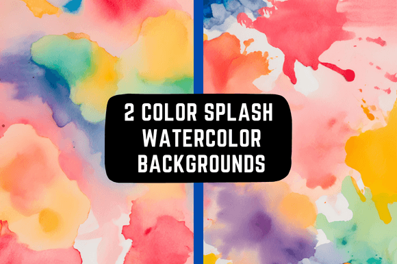 Color Splash Watercolor Backgrounds: Vibrant Digital Artistry