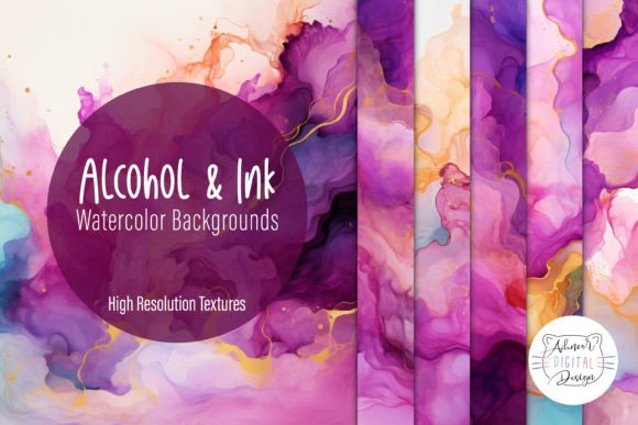 Creative Uses for Alcohol & Ink Watercolor Backgrounds