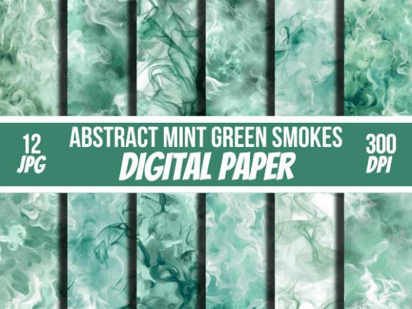 Designing with Mint Green Smokes Repeatable Backgrounds