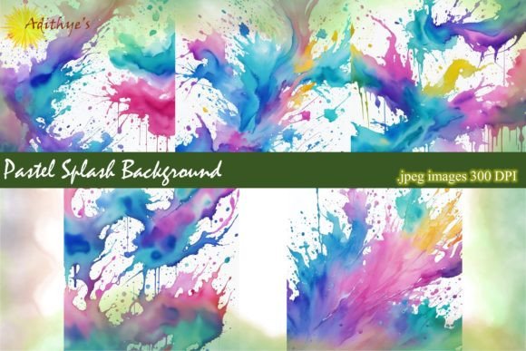 Designing with Soft Impact: A Guide to Pastel Splash Backgrounds