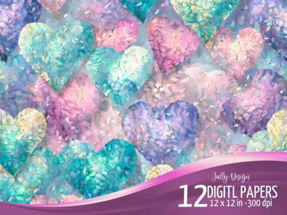 Dreamy Alcohol Ink Hearts: Vibrant Backgrounds for Designers