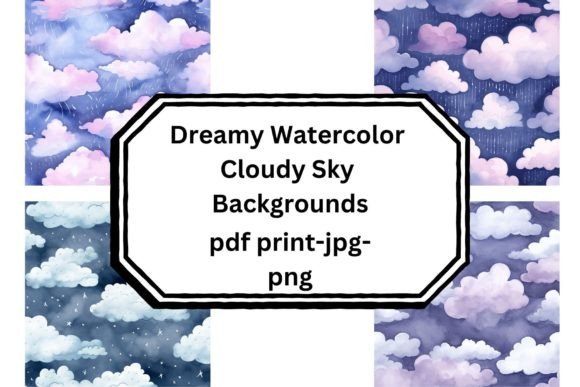 Dreamy Watercolor Cloudy Sky Backgrounds: A Designer's Guide