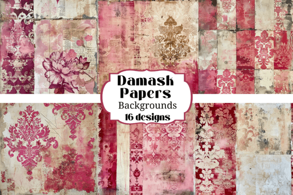 Elevate Your Craft Projects with Pink Damask Papers