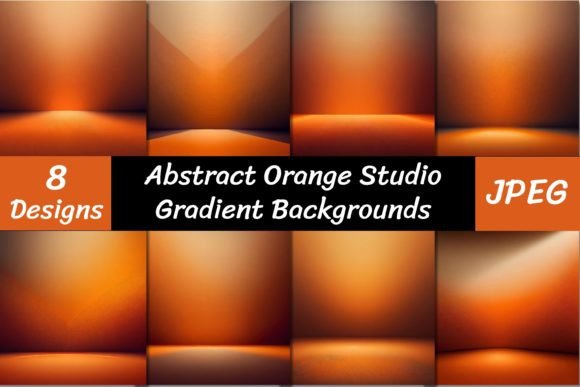 Orange Studio Room Gradient Backgrounds: Elevate Your Visuals