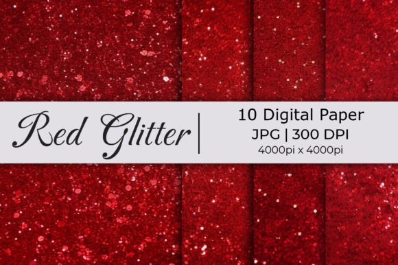 Red Big Glitter Paper Backgrounds: Instant Sophistication