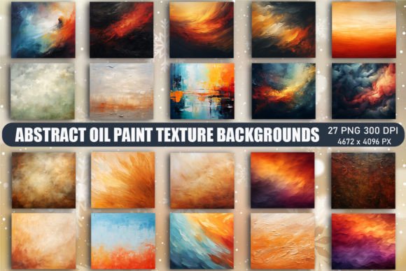 Rich Visual Depth: Abstract Oil Paint Texture Backgrounds