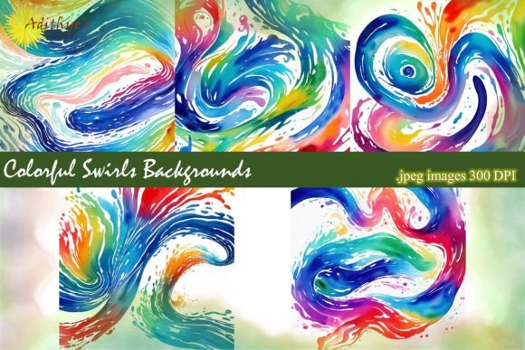 Unleashing Creativity with Vibrant Swirl Backgrounds