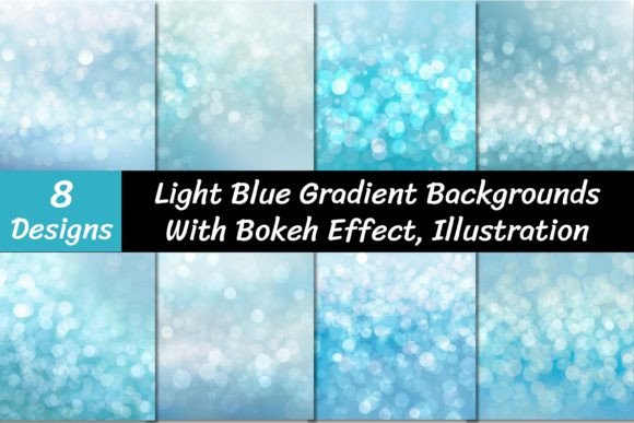 Why Blue Gradient Backgrounds with Bokeh Elevate Visual Content
